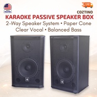 Coztino Karaoke Passive Speaker Box | 8 Inch Woofer | 2-Way Speaker System | 1 Pair / 2pcs