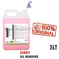 RABBIT OIL REMOVER - 5Lt - Power Cleaner Degreaser / Kitchen Degreaser / Engine Degreaser / Liquid / 5L