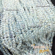 Rainbow Czech Beads / Diamond Bracelet Beads / Transparent Czech Beads / Czech Beads