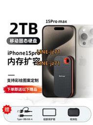 適用于iphone15pro外接硬盤蘋果手機移動硬盤內存擴容1t固態外置