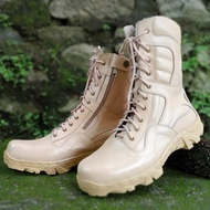 Sepatu PDL TNI AD Termurah SEPATU Boots PDL LARAS GURUN Pria Kulit Asli / TNI / Polri / Satpam (UJUN