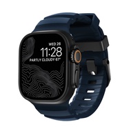 สายนาฬิกาไททาเนียมกีฬา NOMAD สำหรับ Apple Watch Ultra2 สายยางฟลูออร์สำหรับ Apple Watch 10 Iwatch 49/