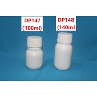 BOTOL KOSONG / BOTOL UBAT / BOTOL KAPSUL (100 UNIT INSIDE) (DP147 - 100ml / DP148 - 140ml)