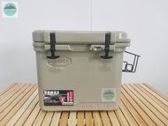 Hennci Cooler box ถังแช่น้ำแข็ง กระติกเก็บความเย็นรุ่น Comos IRON25L Premium ถังนำ้เเข็งเเค้มปิ้ง เก