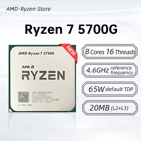 New! Amd Ryzen 7 5700g 3.8Ghz 8-Core 16-Thread Cpu Processor Socket Am4