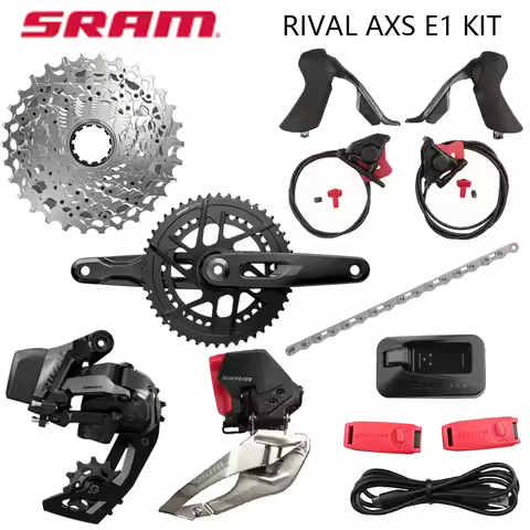 SRAM RIVAL AXS E1 Groupset Original Hydraulic Disc Brake Road AXS E1 Groupset Crankset Cassette Shif