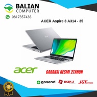 laptop acer aspire 3 a314 35 n5100 garansi 2th