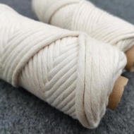 Macrame Cotton Cord Single Strand Cotton Cord 3mm 4mm 5mm 6mm Natural Macrame Rope for DIY Crafts, Wall Hangings, Plant Hangers, Gift Wrapping and Wedding Decorations