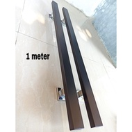 handle pintu stainlis minimalis gagang pintu hitam doff full 1meter