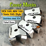 MESIN Engine Cover Engine Protector Engine Cover Pcx 160 Vario 160 Adv 160 Thick Stainless Steel Material Anti Rust Engine Guard Pcx 160 Vario 160 Adv 160