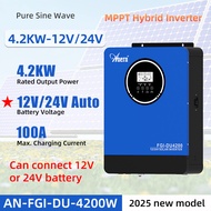 4.2kw MPPT Hybrid Inverter 12V/24V Automatic Recognition Solar Inverter Solar Hybrid Inverter Hybrid