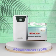 Pompa Udara Aerator Charge Aquarium Aquascape AC DC Nikita Star NS Q8 1 Lubang Berkualitas COD | Air