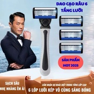 Travel Safety Razor, Manual Razor, 6-Layer Blade Razor, Replacement Blade, Traditional Safety Razor