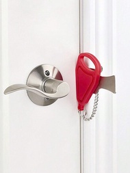 可攜式門鎖,旅行和家庭安全用,耐用的一體式門鎖適用於住宅、公寓、酒店、汽車旅館、宿舍和airbnbs - 鎖上門,安心在家或在外