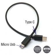 Type-C to Micro usb Charging Cable Length 25cm