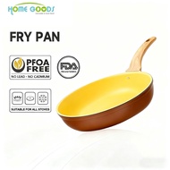 Non-Stick Frying Pan 24/26/28cm Maifan Stir-Fry Pan Wok No PFAS& PTFE& PFOA Suitable for All Stoves