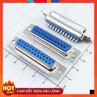 [5 Pieces]- DB25 Port Female 25 Pins Straight 2 Rows Solder Wire Connector ChipViet Store