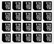 20PCS Capacity Sticker Label for Hard Drive Tray Caddy DXD9H 0DXD9H X7K8W 0X7K8W, Compatible for Del