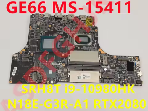 Suitable for Msi ms-1541 Assault 2 GE66 10SGS-051CN Laptop Motherboard ms-15411 with i9-10980HK SRH8