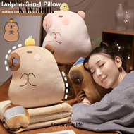 Ugly Darling Charming Capybara Betta Orange Capybara Pillow Keep - warm Hand Pillow Reclining Pink C