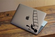 Sticker Aksesoris Laptop Apple Macbook Wind Surfer