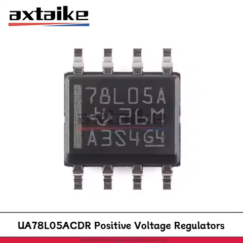 10PCS UA78L05ACDR SOP-8 78L05 78L05A 8L05A L78L05ACD13TR MC78L05ABDR2G 0.1A 5V SMD Chip 100mA Positi