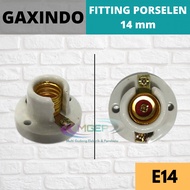 Fitting Keramik E12 &amp; E14 Fitting Porselen Fiting Lampu Kecil E12 E14