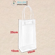 Diller Transparent Water Bottle Bag, Handle, Waterproof, Convenient to Carry