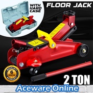 2 Ton Portable Hydraulic Jack Hard Case Floor Jack Car Jack Heavy Duty  Car Repair Jack Kereta Jet K