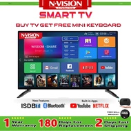 【Ready Stock】ஐ▨[Free Mini Keyboard] NVISION 32 Inch SMART TV With Youtube Netflix ANDROID 9.0 System