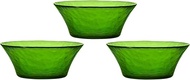 Aderia F-71382 Glass Bowl, Leaf, Up to 4.9 x 2.0 inches (12.5 x 5 cm), Rimlet, Smart Set of 3, Made