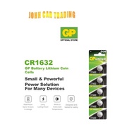 GP Lithium Coin Cells Battery CR1632 [ Card of 5s ] (VL1632 ML1632 BR1632 DL1632 KECR1632 CR 1632) G