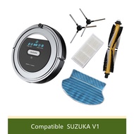 SUZUKA V1 Robot Vacuum Cleaner Compatible Accessories Roller Brush Side Brush HEPA Filter Mop Cloth