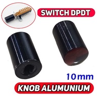 4 PCS Knop Switch DPDT Knop Push Button Mika Knop Potensio Tone Control Almunium ISI 4
