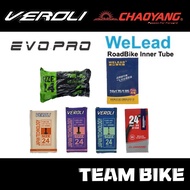 SIZE 24” PREMIUM BICYCLE INNER TUBE - 24 x 1.75/1.95/2,125/ 1-3/8 | VEROLI | CHAOYANG | EVOPRO | WEL