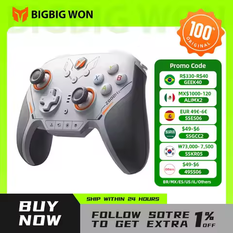 BIGBIGWON Blitz 2 TMR Star Flash Wireless Bluetooth Gamepads Somatosensory Controllers 2000HZ For NS