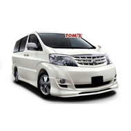 Toyota alphard anh10 2005 2006 2007 modellista toms modelista front lip skirt diffuser anh 10 bodykit body kit