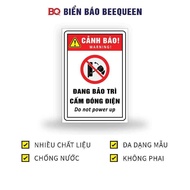 Sign I've been ceased to be plugged in 20x30cm - BQ