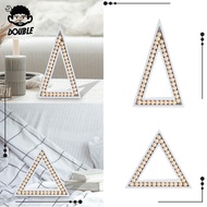 [ Triangle Decoration Beading Wooden Handicraft for Entryway Bedroom Office