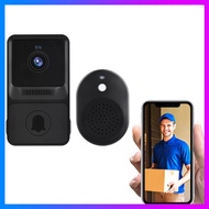 FLS 1080P High Resolution Visual Smart Security Doorbell Camera Wireless Video Doorbell with IR Night Vision 2-Way Audio Real-Time Monitoring