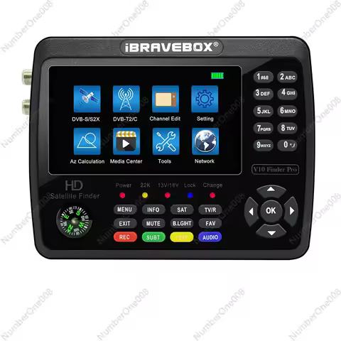 DVB-S2X/T2/C COMBO Satellite Finder V10 Finder Pro