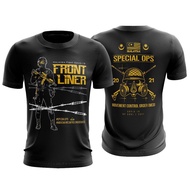 3D PRINT MEN'S TSHIRT BAJU JERSEY FRONTLINER ARMY FIGHT COVID-19 MALAYSIA HERO(READY STOCK)