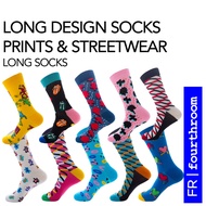 Long Design Socks | Prints & Streetwear | Long Socks Men