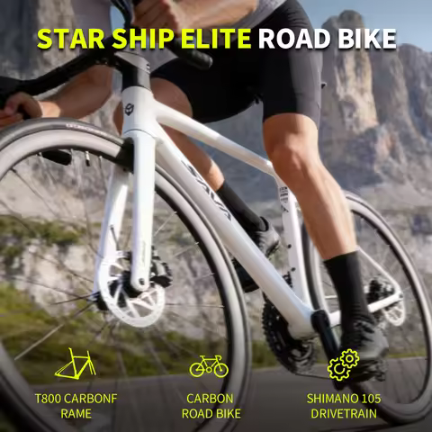 SAVA STAR SHIP 2026 Carbon Road Bike Shimano 105 R7100 24 Speed Groupset Hydraulic Disc Brake Adult 