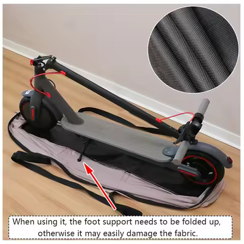 Electric Scooter Carrying Bag Offering Secure Enclosure and Flexible Transport Options Across Multip