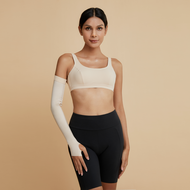 ปลอกแขนหลังดูดไขมัน Arm sleeve for lymphatic relief "Halifax" (1115) (skin) (1ข้าง)