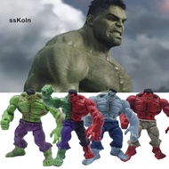 SSK_ 4Pcs Hulk Figurine Realistic Collectible Long-lasting Marvel Avengers Hulk Action Figure Christmas Gift