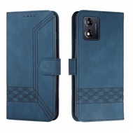 Factory directly sell Cubic Skin Feel Flip Leather Phone Case For Motorola Moto E13/Motorola Edge 40