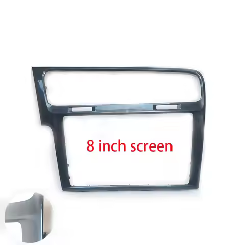 Car Radio Decoration Frame 8 Inch Stereo Panel For Golf 7 7.5 MK7 MK7.5 MQB MIB 3 Piano Gray Color