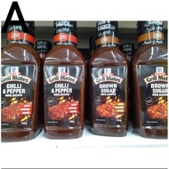 MCCORMICK CHILI & PEPPER BBQ SAUCE/BROWN SUGAR BBQ SAUCE 500G